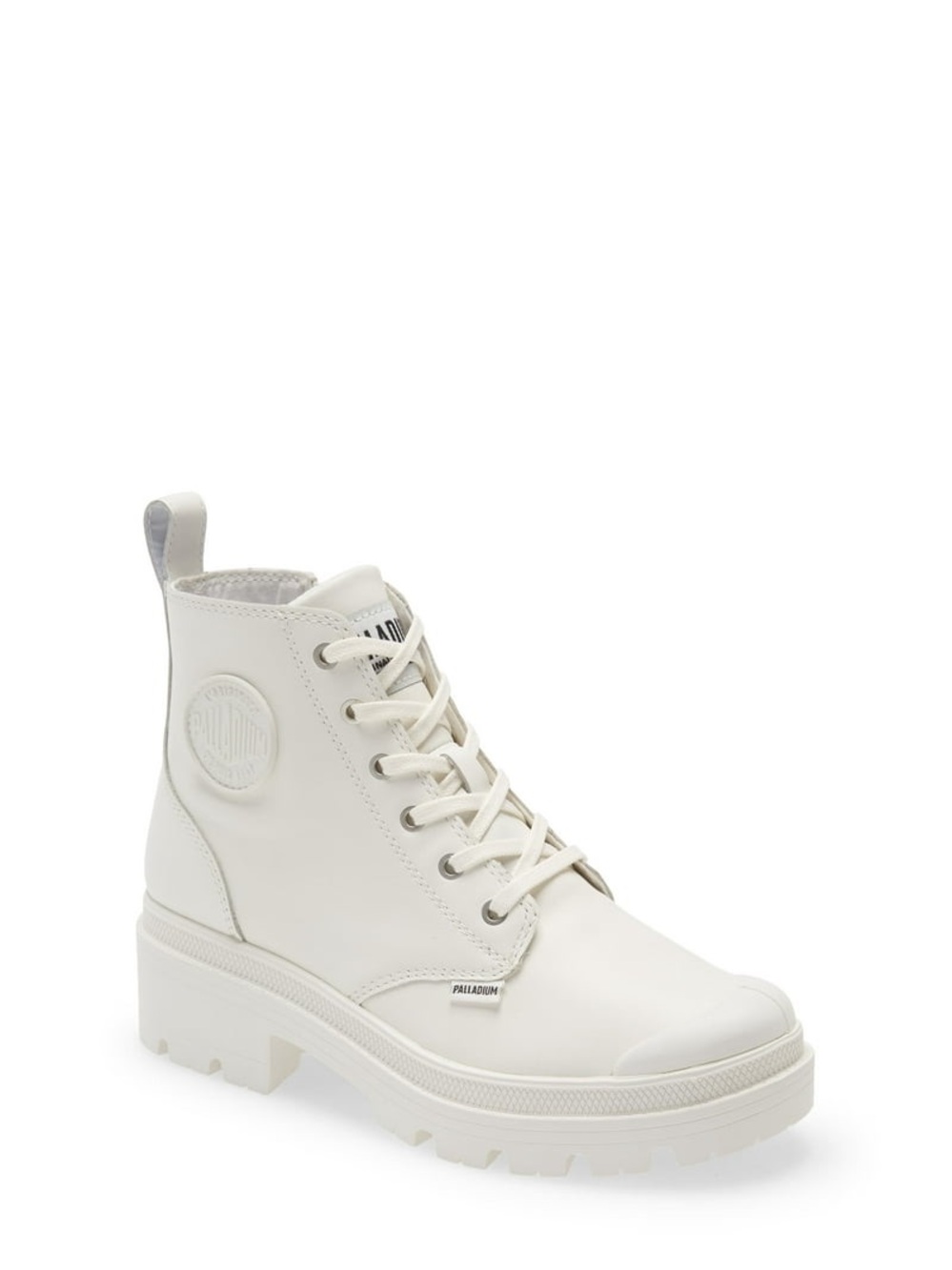 Palladium Pallabase Star White Combat Boots Sz 9.5 BNWB